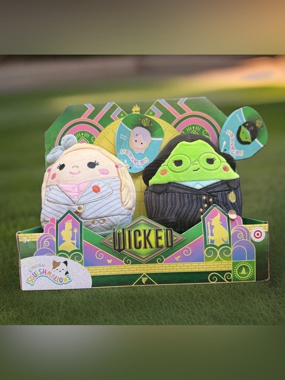Squishmallows 5” Wicked Elphaba Glinda Plush Set 2pc Exclusive NWT Soft Toy